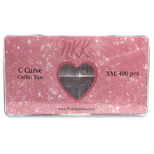 Load image into Gallery viewer, 2XL C-Curve Coffin Half-Covered Nail Tips