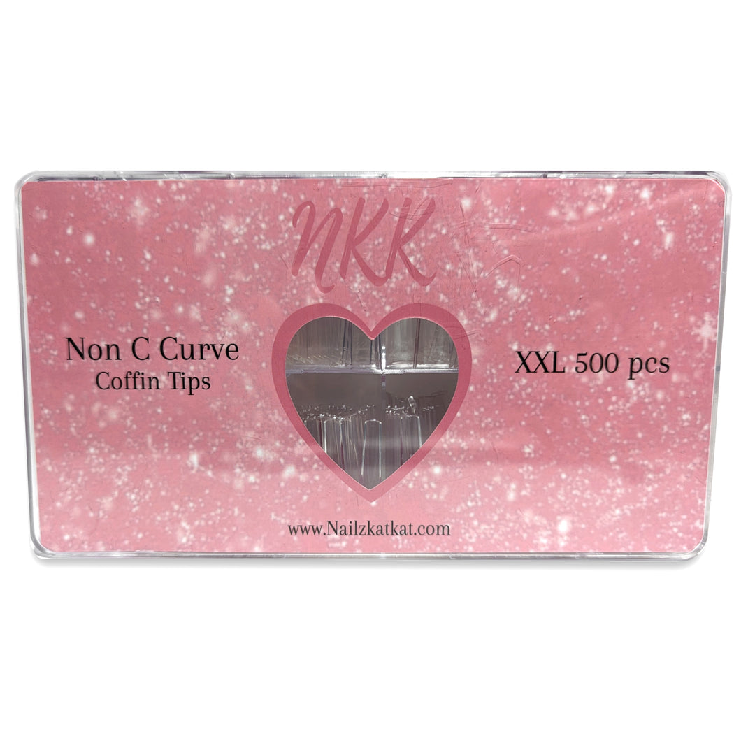 2XL Coffin Half-Covered Nail Tips